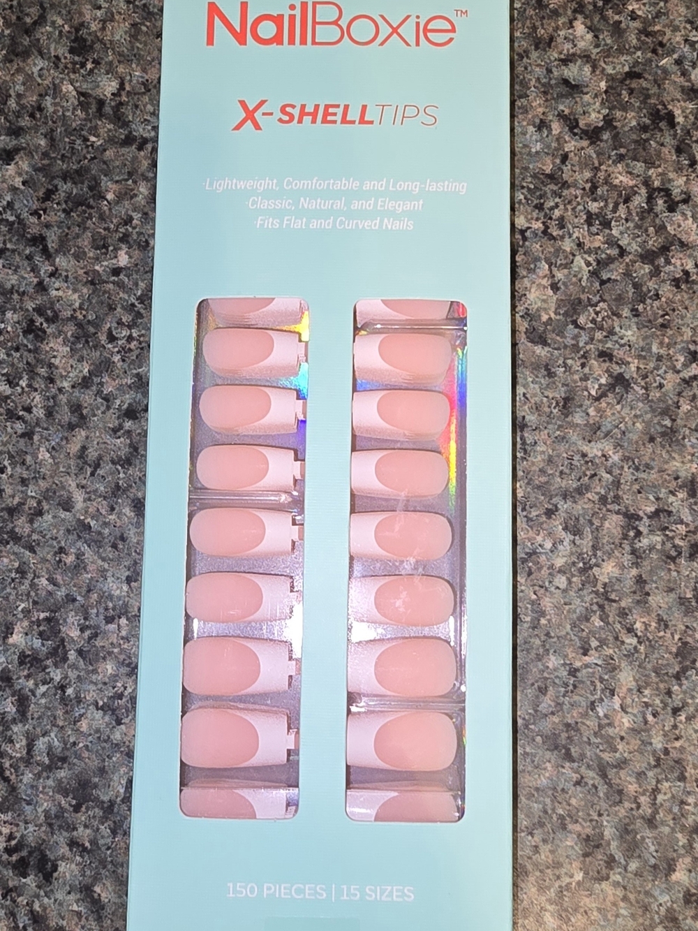 Modelones NailBoxie X-ShellTips Press-On Nails in Soft Nude Pink